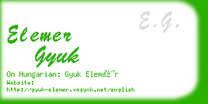 elemer gyuk business card